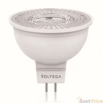 Лампа светодиодная Voltega GU5.3 6W 2800К полусфера прозрачная VG2-S1GU5.3warm6W 5733