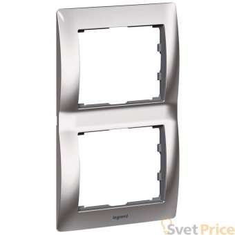 Рамка 2-постовая Legrand Galea Life хром 771936