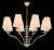 Подвесная люстра Crystal Lux ARMANDO SP8 GOLD