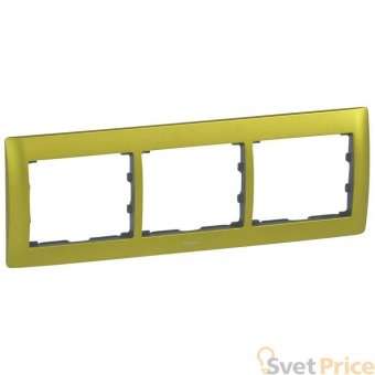 Рамка 3-постовая Legrand Galea Life волшебный зеленый 771923