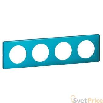 Рамка 4-постовая Legrand Celiane лазурный пунктум 068774