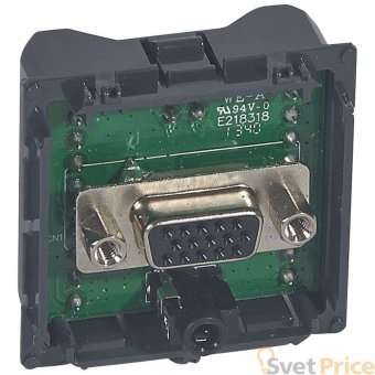 Розетка аудио/видео HD15+Jack 3.5 Legrand Celiane 067319