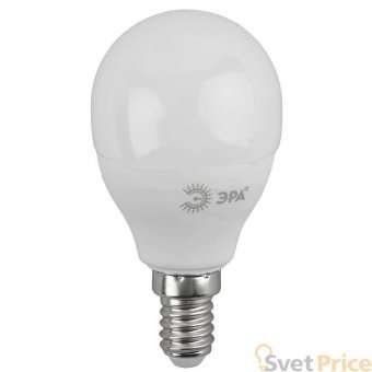 Лампа светодиодная ЭРА E14 11W 4000K матовая LED P45-11W-840-E14