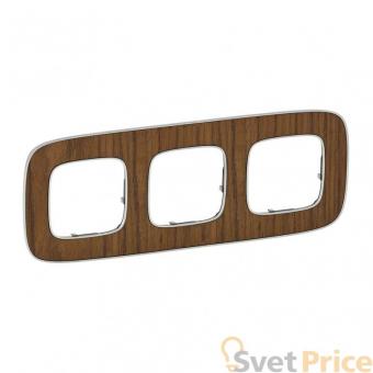 Рамка 3-постовая Legrand Valena Allure Орех 754463