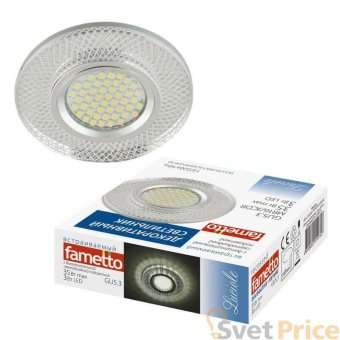 Встраиваемый светильник Fametto Luciole DLS-L153 GU5.3 GLASSY/CLEAR 3D