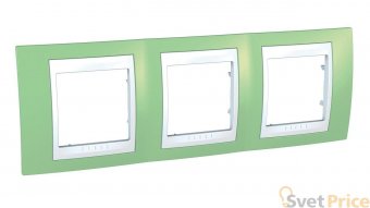 Рамка 3-постовая Schneider Electric Unica Хамелеон MGU6.006.863