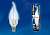 Лампа светодиодная (UL-00000727) E14 6W 4500K свеча на на ветру LED-CW37-6W/NW/E14/FR/DIM PLP01WH
