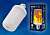Лампа светодиодная декоративная (UL-00003360) Uniel E27 6W матовая LED-L60-6W/FLAME/E27/FR PLD01WH