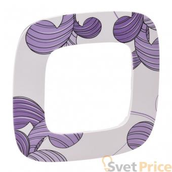 Рамка 1-постовая Legrand Valena Allure Флора белая 754361