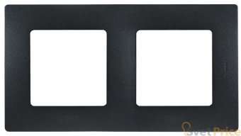 Рамка 2-постовая Legrand Etika антрацит 672582