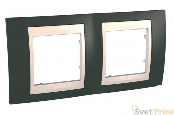 Рамка 2-постовая Schneider Electric Unica Хамелеон MGU6.004.571