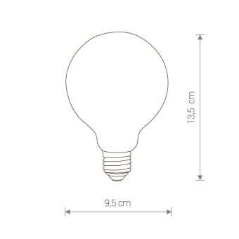 Лампа светодиодная E27 8W 3000K матовая 9177