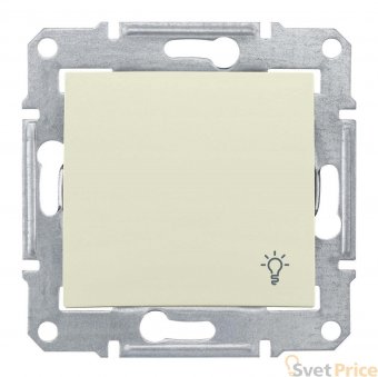 Выключатель кнопочный Свет Schneider Electric Sedna IP44 10A 250V SDN0900347