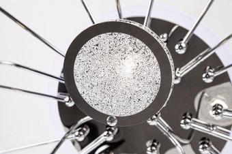 Потолочная люстра с пультом ДУ Eurosvet Spider 80109/21 хром/синий+фиолетовый