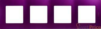 Рамка 4-постовая Legrand Etika сливовая 672564