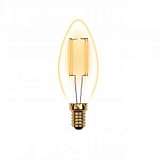 Лампа светодиодная (UL-00002396) E14 5W 2250K свеча прозрачная LED-C35-5W/GOLDEN/E14 GLV21GO
