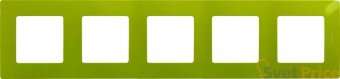 Рамка 5-постовая Legrand Etika зелёный папоротник 672545
